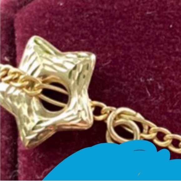 SOLID 14KT GOLD Textured Star Charm - Picture 3 of 14